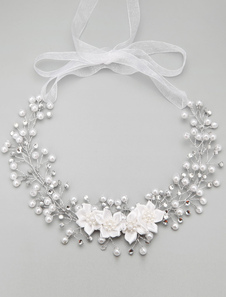 Strass collier mariée Collier perles fleur décoration de mariage