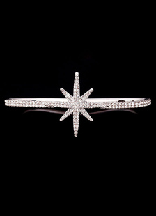 Bracelet unique métallique casual pendentif étoile