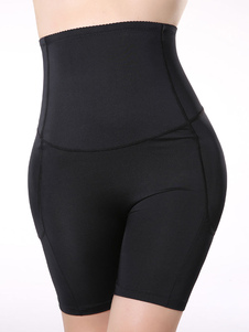 Adorables Leggins féminins noirs unicolore en lycra spandex sans ornement.