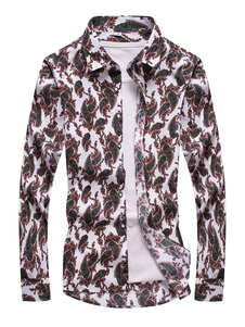 Chemise en coton mélangé manches longues