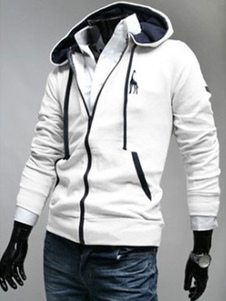 Sweat populaire en coton mélangé sans ornement pour homme