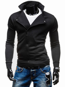 Sweat de qualité en coton mélangé sans ornement.