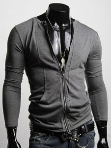 Sweat populaire en coton mélangé sans ornement.