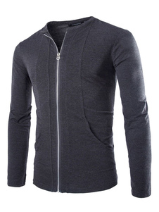 Sweat populaire en coton mélangé sans ornement.