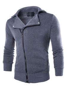 Veste charmante en coton mélangé sans ornement pour homme