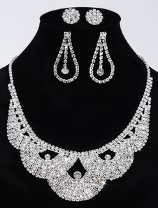 Ensemble de bijoux de cocktail rhinestone