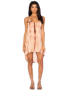 Sangles serpent impression haut bas robe