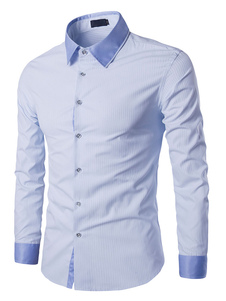 Chemise en coton manches longues pour homme