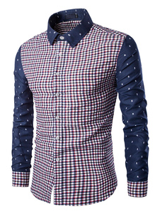 Chemise en coton manches longues pour homme