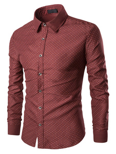 Chemise en coton manches longues pour homme