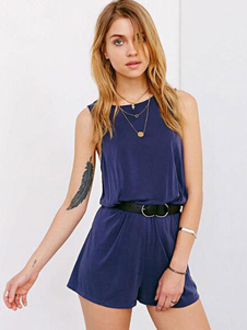 Barboteuse de Womens occasionnel avec croix arrière