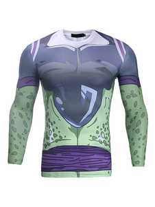 Manches longues, T Shirt hommes Slim Fit impression 3D