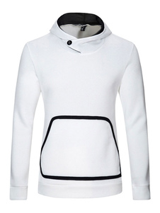 Sweat-shirt à capuche masculin frais généraux Hoodie blanc/noir/bleu marine