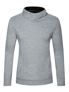 Slim Hoodie Sweat-shirt à capuche pour les hommes en noir/gris/Bordeaux