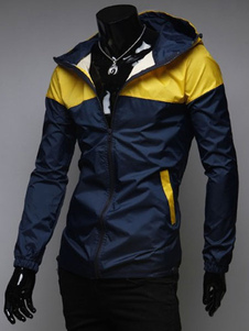 Veste légère de Summser vert/bleu hommes capuche Track Jacket
