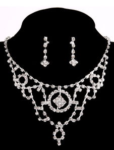Ensemblede bijoux de mariage rhinestone