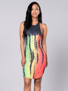 T-shirt Sexy robe Sexy Club irrégulière robe imprimée