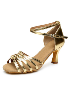 Chaussures de danse femmes haut talon cheville sangle boucle salles de bal