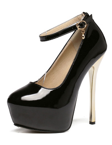 Bande de pompes chaussures à talons hauts talons plate-forme 5,5 pouces féminin