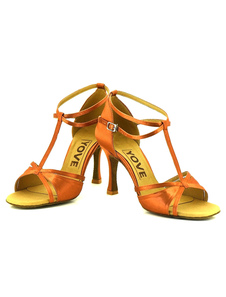 Chaussures de danse talon Open Toe chaussures de danse de salon cheville bracelet Satin féminin