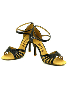 Danse de salon chaussures chaussures de danse Open Toe Criss-corss doux seule cheville bracelet fémi