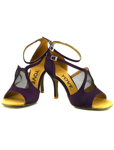 Danse de salon chaussures Open Toe féminines cheville sangle talon semelle douce danse latine