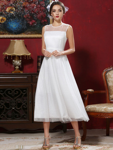 Couleur unie plissée semi sheer de mousseline de soie robe Maxi