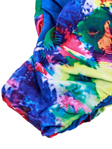 Multicolor bustier maillot de bain deux pièces Cross avant découpes maillots de bain pour femmes
