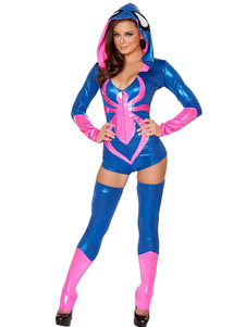 Spiderman Halloween Costume Cosplay plongeant Body 2 pièce des femmes