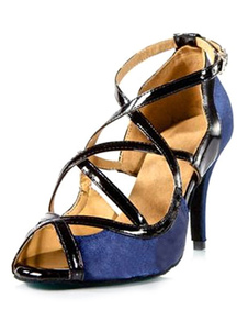 Pipi danse chaussures talons hauts s’entrecroisent salle de bal Satin chaussures femme