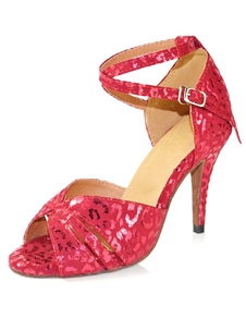 Danse chaussures fleurs des femmes imprimées OpenToe High Heels salles de bal