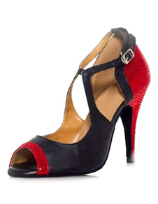 Peep deux-couleurs talons Ballroom Shoes de danse Chaussures femmes