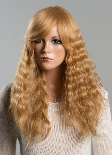 Perruques Blonde cheveux longs bouclés perruques féminines