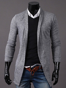 Coton Cardigans manches longues manteau forme moderne hommes