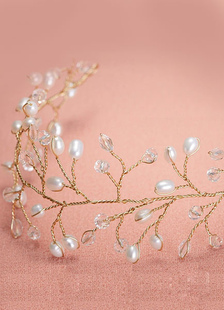 Bracelet de mariage nuptiale Bijoux Perle Bracelet or doré