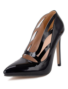 Talons hauts noir femmes fait découper de pompes