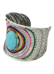 Bracelet Pierre bleu alliage Bracelet Boho féminines