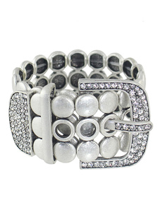 Tressé accessoires de poignet pour femmes Bracelet Vintage alliage strass