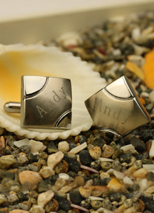 Argent mariage parti chemise Bullet Cufflinks(box:3.5 X 3.5 X 2.5 Cm) personnalisé boutons de manche