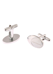 Argent boutons de manchette mariage Party Gift(box:3.5 X 3.5 X 2.5 Cm) personnalisé Bullet boutons d