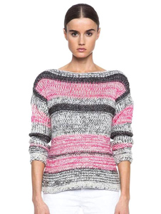 Rayé pull décontracté multicolore chandails des chandails tricot femmes