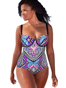 One Piece maillot de bain maillot de bain de Bohème bracelet géométrique One Piece