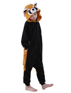 Costume Carnevale Procione Kigurumi Costume nero flanella Animal