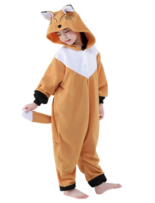 Costume Carnevale Kigurumi Pigiama 2020 Volpe Tutina per Bambini