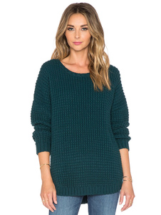 Chandails tricot manches longues longueur moyenne Pullover chandails des femmes pour femmes