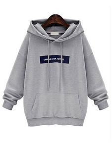 Pullover Hoodie solide couleur Drawstring Style décontracté Hoodie des femmes