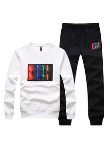 Noir/Sweat-shirt et pantalon de Jogger 2 pces hommes
