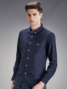 Whitte/Black robe chemises boutonnées hommes base chemise col gris/bleu/rose