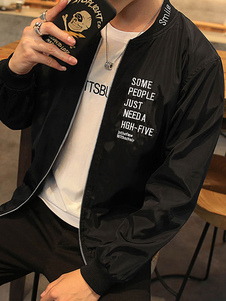 Veste manches longues Polyester protégeant du vent veston hommes noir