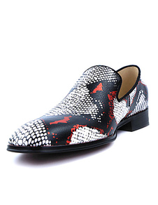 Casual chaussures Square Snake homme imprimer chaussures plates